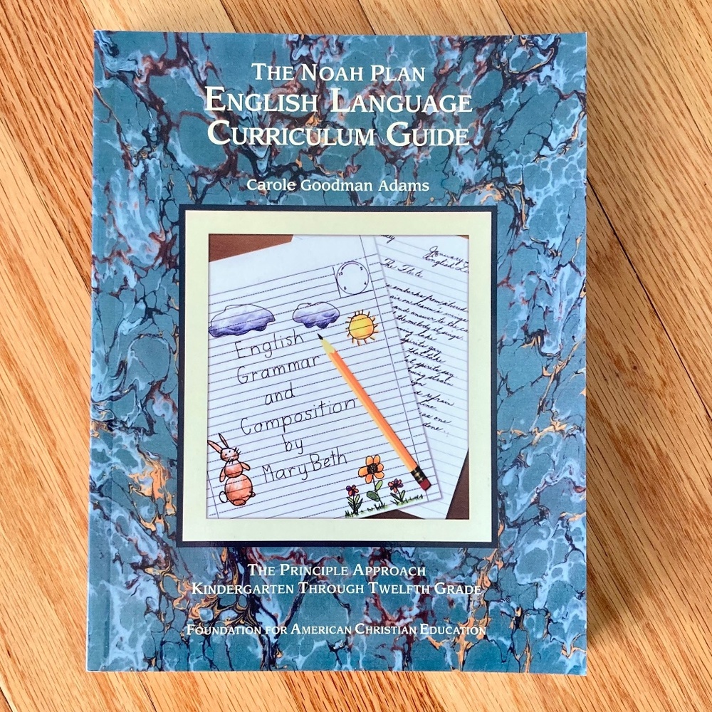The Noah Plan English Language Curriculum Guide book Kintergarten-12th grade